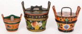 THREE SCANDINAVIAN PAINTED POR
