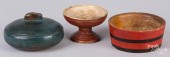 THREE SCANDINAVIAN PAINTED WOO