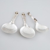 Three Scandinavian Silver Chri