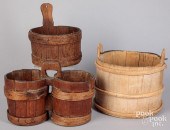 THREE SCANDINAVIAN STAVED VESS