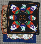 THREE SCARVES (HERMES STYLE, L