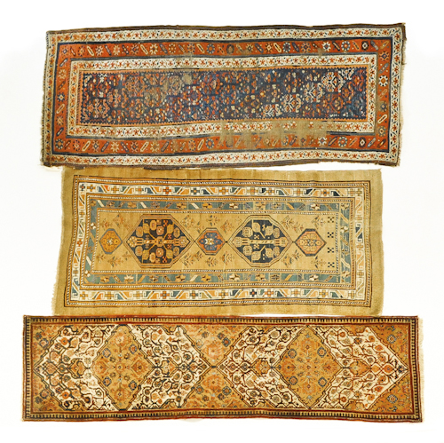 Three scatter rugs 7'5" x 3'3". ?