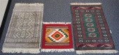 THREE SCATTER RUGS, THREE PAPI