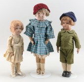 THREE SCHOENHUT WOODEN DOLLS 2