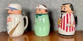 Three Schultz & Dooley steins,