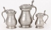 THREE SCOTTISH LIDDED BALUSTER