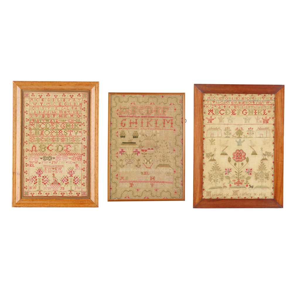 THREE SCOTTISH NEEDLEWORK