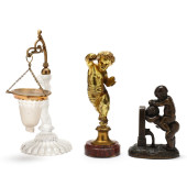 THREE SCULPTURAL OBJETS D'ART