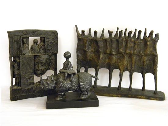 Three sculptures: ''The Vision'' by