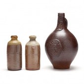 THREE SEAGROVE AREA POTS Salt