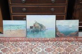 THREE SEASCAPE PAINTINGS BY DO