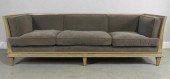 THREE-SEATER CANED SOFAA late