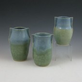 Three Seiz stoneware matte gre