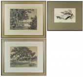 THREE SELANDER DRAWINGS. TWO P