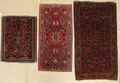 THREE SEMI-ANTIQUE PERSIAN SAR