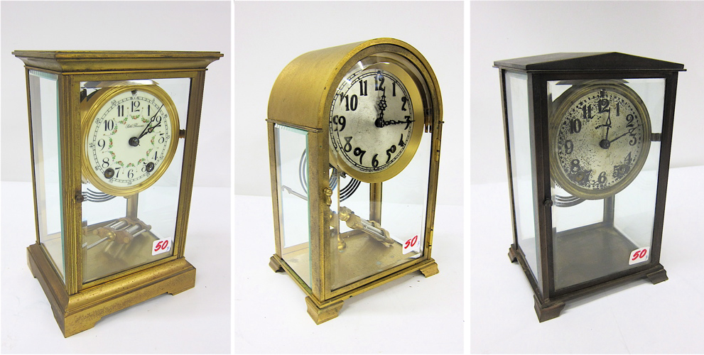 THREE SETH THOMAS CRYSTAL REGULATOR