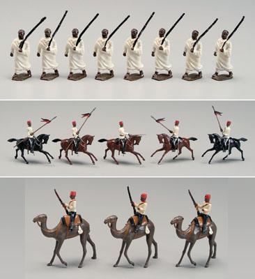Three sets Britains toy soldiers,