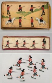 Three sets Britains toy soldie