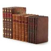 THREE SETS OF LEATHER-BOUND BO