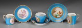 Three Sevres porcelain cups, s