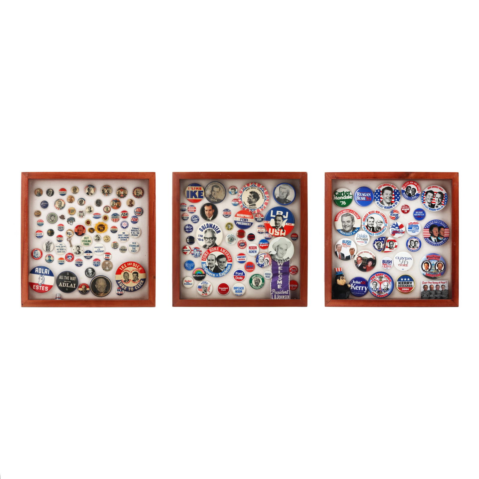 THREE SHADOWBOX FRAMES OF