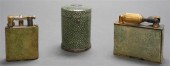 THREE SHAGREEN MOUNTED CIGARET