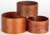 THREE SHAKER DRY MEASURES, 19T