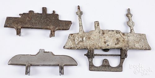 THREE SHEET IRON SHOOTING GALLERY