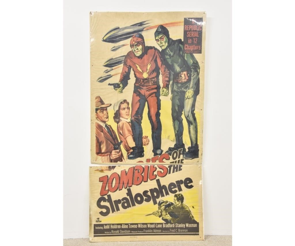 Three-sheet poster titled
