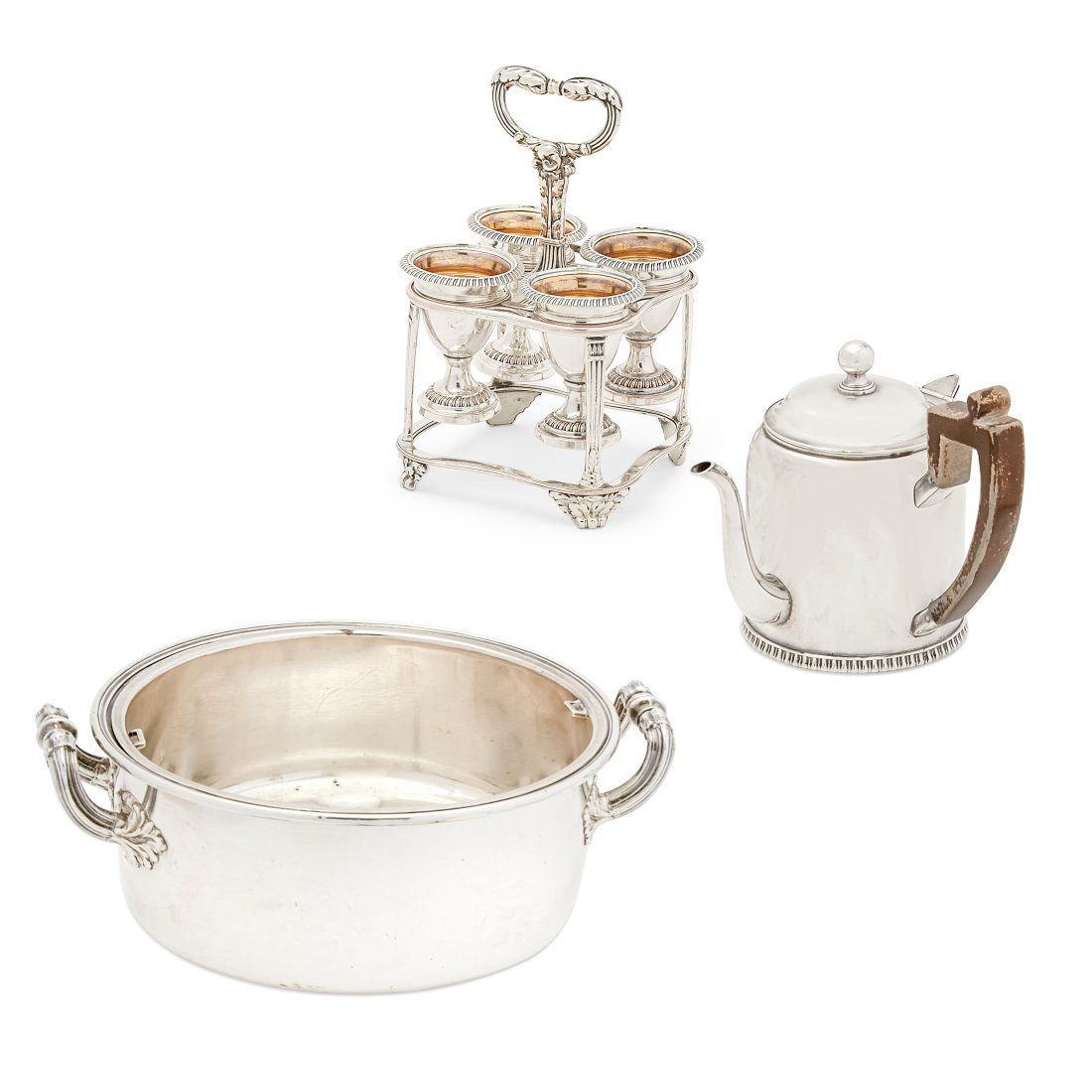 THREE SHEFFIELD PLATE TABLEWARES,