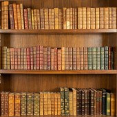 THREE SHELF LIBRARY OF VINTAGE