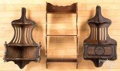 THREE SHELVES, 20TH C.Three sh