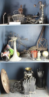 THREE SHELVES OF ASSOCIATED DE