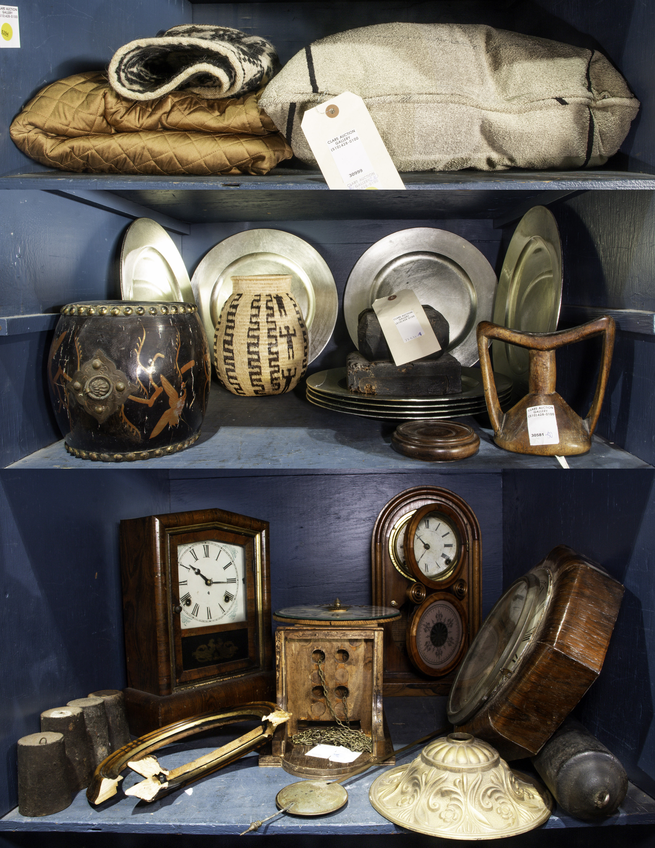 THREE SHELVES OF ASSOCIATED