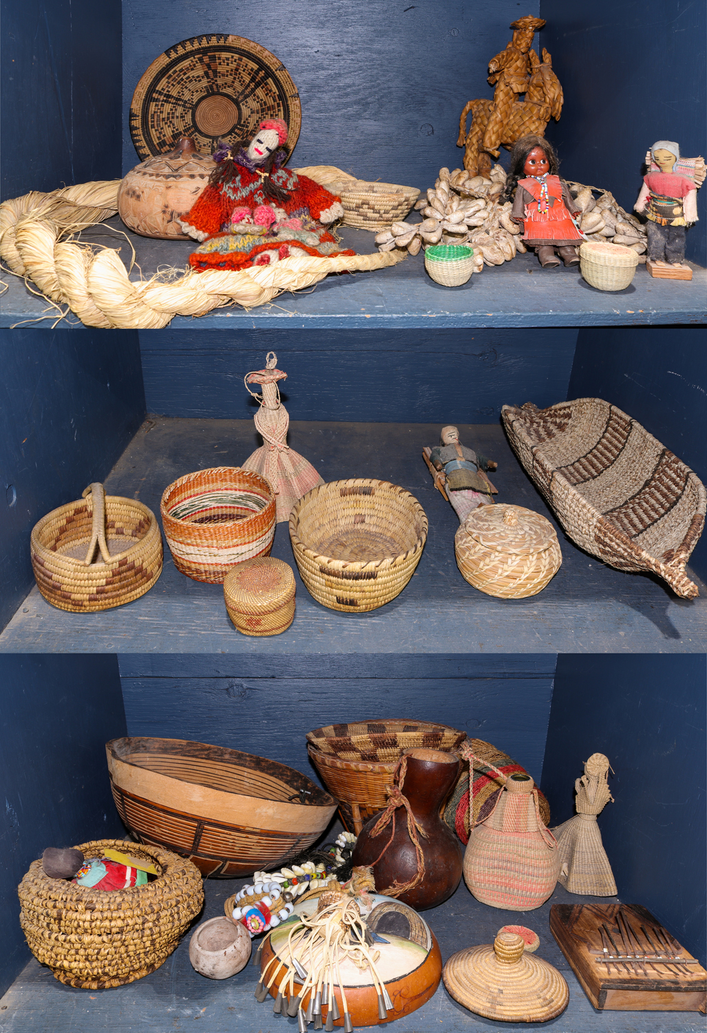 THREE SHELVES OF ASSOCIATED