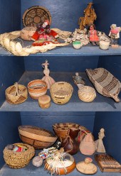 THREE SHELVES OF ASSOCIATED DE