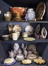 THREE SHELVES OF ASSOCIATED PO