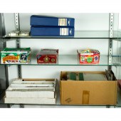 THREE SHELVES OF BASEBALL CARD