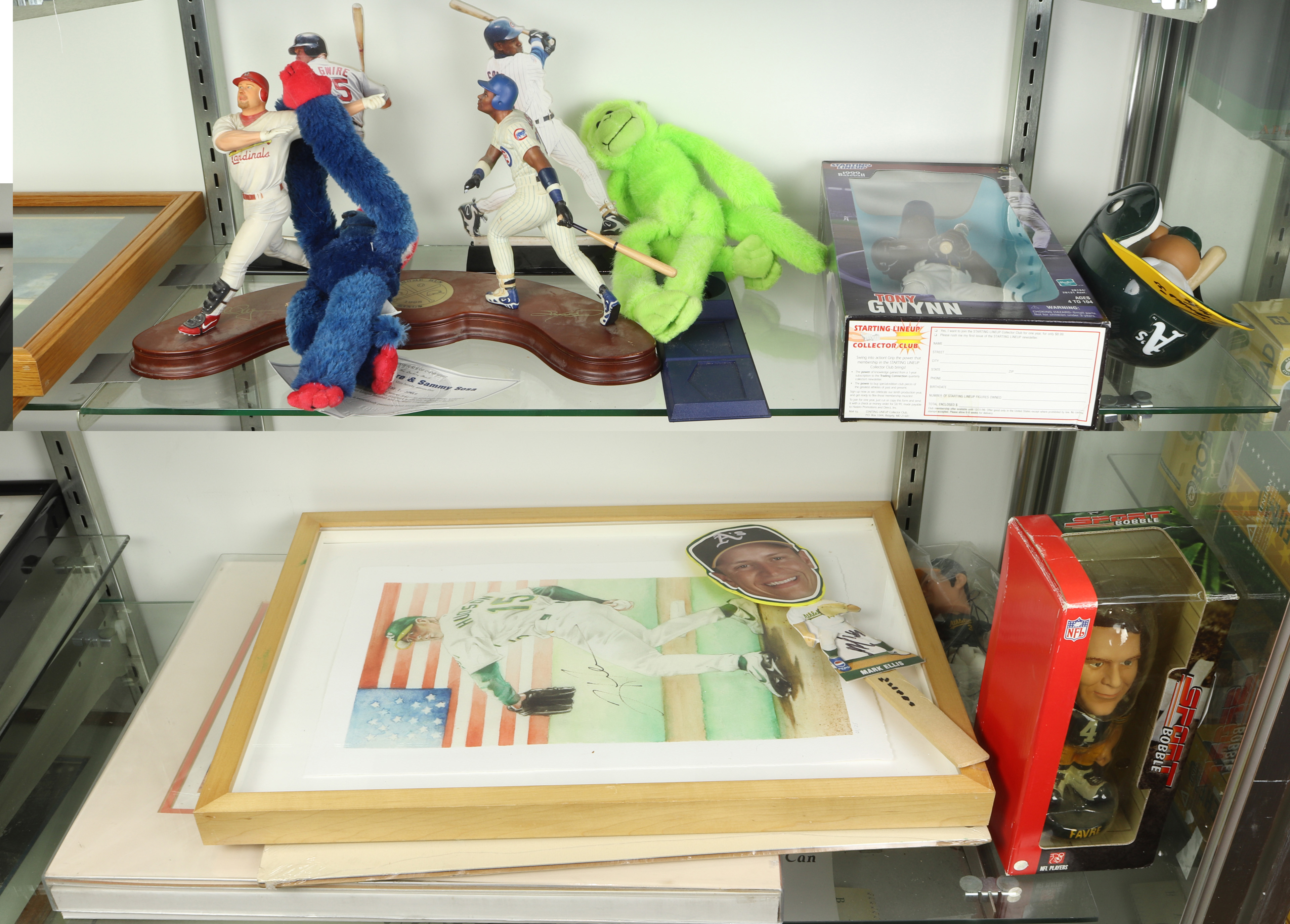 THREE SHELVES OF BASEBALL