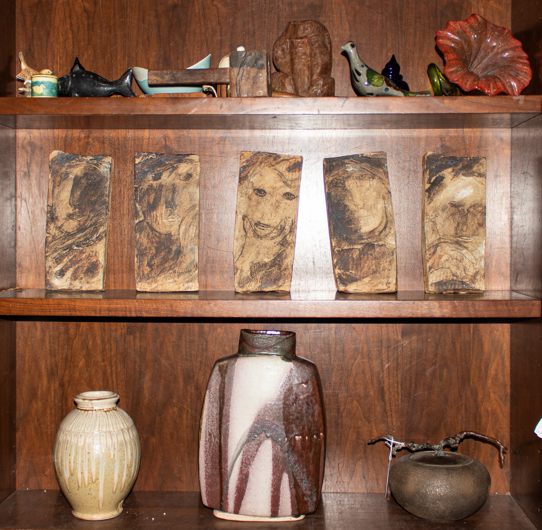 THREE SHELVES OF CONTEMPORARY