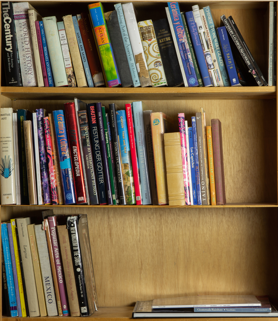THREE SHELVES OF MAINLY ART BOOKS