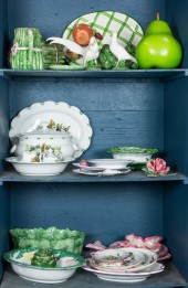 THREE SHELVES OF MAINLY POTTER