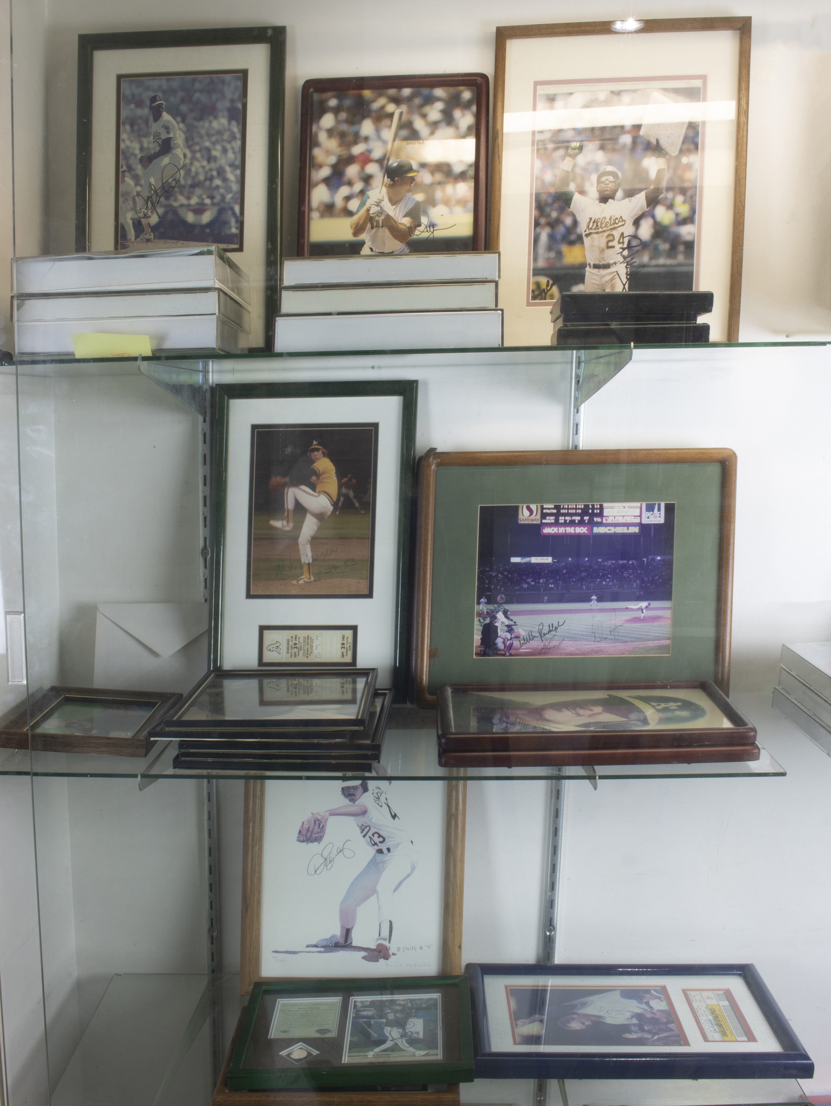 THREE SHELVES OF MOSTLY BASEBALL