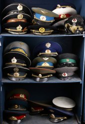 THREE SHELVES OF MOSTLY USSR A