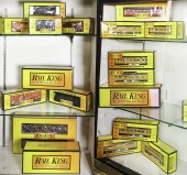 THREE SHELVES OF RAIL KING BOX
