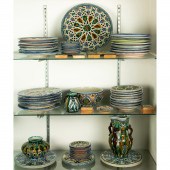 THREE SHELVES OF TOLEDO POLYCH