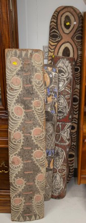 THREE SHIELD-SHAPED PLAQUES FR