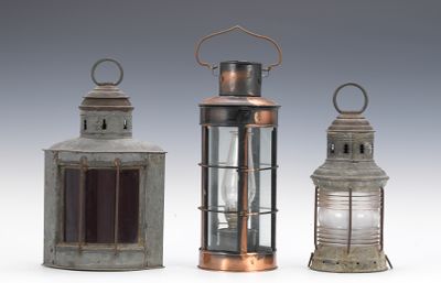 Three Ship's Lights A port