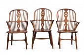 THREE SHIP'S WHEEL MOTIF ELM W