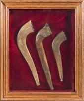 THREE SHOFAR HORNSTHREE SHOFAR